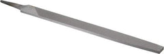 Nicholson - 12" Long, Bastard Cut, Lathe American-Pattern File - Single Cut, Tang - Best Tool & Supply