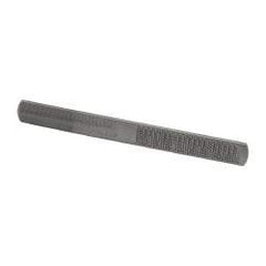 Nicholson - 8" Long x 7/8" Wide x 9/32" Thick Flat Half Round Rasp - Bastard Cut - Best Tool & Supply