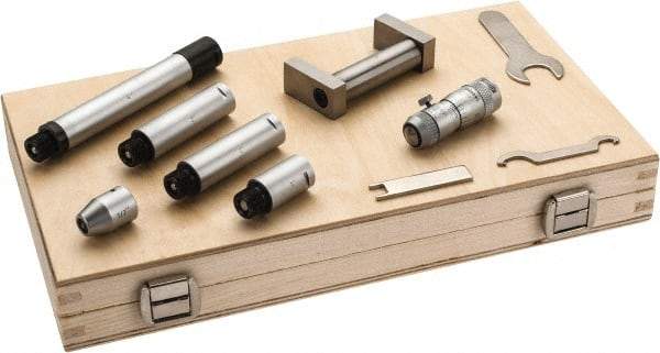 SPI - 2 to 12 Inch Range, Carbide Mechanical Inside Tubular Micrometer - 0.001 Inch Graduation, 0.0001 Inch Accuracy - Best Tool & Supply