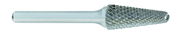 SL-2 -- 5/16 x 7/8 LOC x 1/4 Shank x 2 OAL 14 Degree Included Angle Carbide Medium Tough Cut Burr - Best Tool & Supply