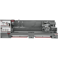 Jet - 26" Swing, 120" Between Centers, 230 Volt, Triple Phase Engine Lathe - 6MT Taper, 10 hp, 40 to 1,800 RPM, 4-1/8" Bore Diam, 43" Deep x 57" High x 178" Long - Best Tool & Supply