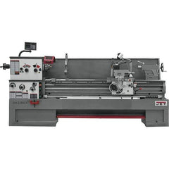 Jet - 22" Swing, 80" Between Centers, 230 Volt, Triple Phase Engine Lathe - 10 hp, 3-1/8" Bore Diam, 40" Deep x 48-7/8" High x 136-1/8" Long - Best Tool & Supply