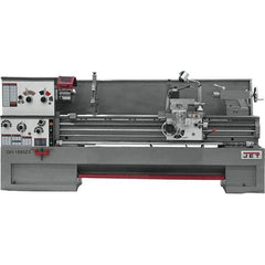 Jet - 18" Swing, 80" Between Centers, 230 Volt, Triple Phase Engine Lathe - 7MT Taper, 7-1/2 hp, 25 to 1,800 RPM, 3-1/8" Bore Diam, 40" Deep x 49" High x 137" Long - Best Tool & Supply