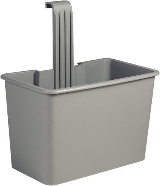 Unger - 8 Gal Polypropylene Side Bucket - Gray, For Use with SCFPG, COMBR, COMBG - Best Tool & Supply