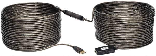 Tripp-Lite - 65' Long, USB A/A Computer Cable - Black, Male x Female - Best Tool & Supply