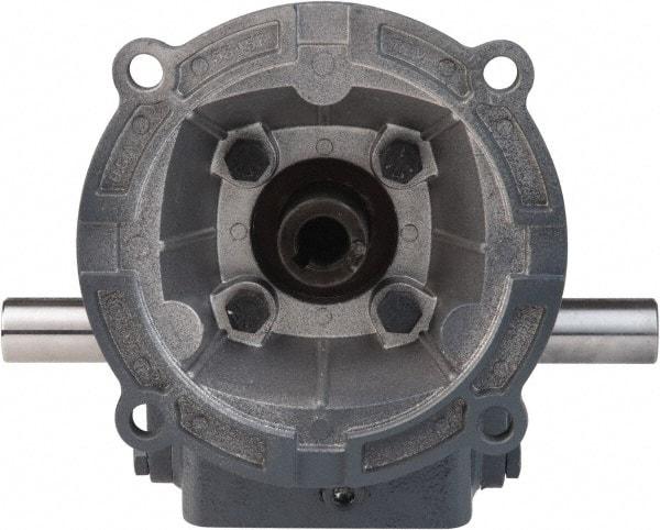 Boston Gear - 1 Centerline Distance, 20:1, 88 RPM Output, 0.27 Input Horsepower, 149 Lbs. Max Torque, Speed Reducer - Part No. F710-20-B4-H, Double Shaft Left & Right, 1/2" Bore, 2.31" High, 42C NEMA - Best Tool & Supply