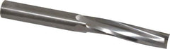 Onsrud - 1/2" Cutting Diam x 2-1/8" Length of Cut, 3 Flute, Upcut Spiral Router Bit - Uncoated, Right Hand Cut, Solid Carbide, 4-1/2" OAL x 1/2" Shank Diam, Three Edge, 10° Helix Angle - Best Tool & Supply