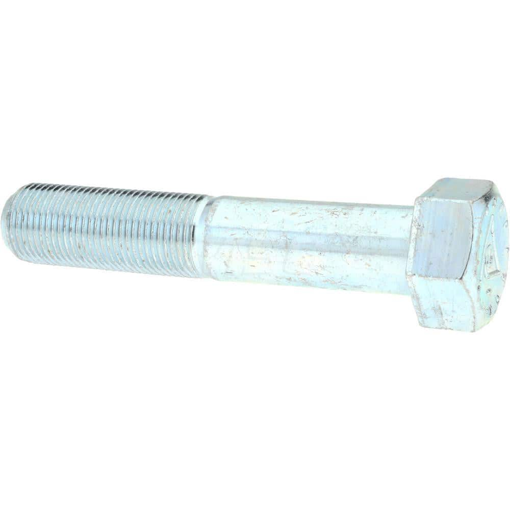 Hex Head Cap Screw: 7/8-14 x 4″, Grade 9 Alloy Steel, Zinc-Plated Clear Chromate