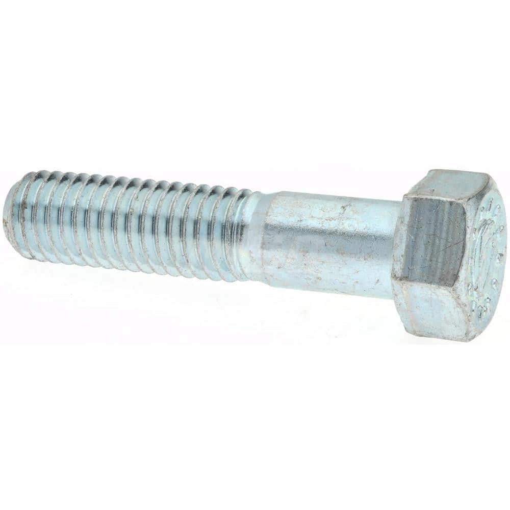 Hex Head Cap Screw: 1/2-13 x 1″, Grade 9 Alloy Steel, Zinc-Plated Clear Chromate