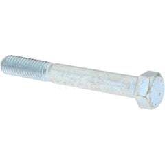 Hex Head Cap Screw: 3/8-16 x 2-1/2″, Grade 9 Alloy Steel, Zinc-Plated