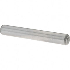 Value Collection - 1/4" Diam x 1-3/4" Pin Length Grade 8 Alloy Steel Standard Dowel Pin - C 50-58 Hardness, 12,800 Lb Breaking Strength, 1 Beveled & 1 Rounded End - Best Tool & Supply