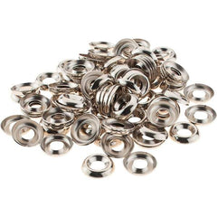 Value Collection - 3/32" Thick, Nickel-Plated Finish, Brass, Standard Countersunk Washer - 0.488" OD - Best Tool & Supply