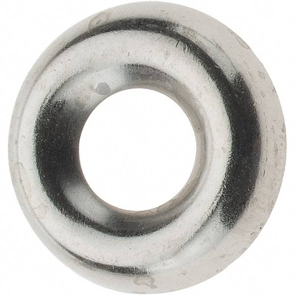 Value Collection - 5/64" Thick, Nickel-Plated Finish, Brass, Standard Countersunk Washer - 0.425" OD - Best Tool & Supply