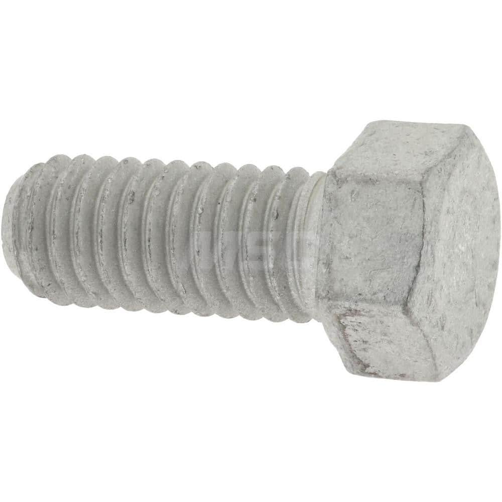 Hex Head Cap Screw: 7/16-14 x 1″, Grade 9 Alloy Steel, Zinc-Plated Clear Chromate