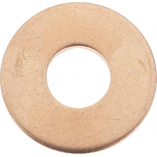 Value Collection - 1/2" Screw, Copper Standard Flat Washer - 0.563" ID x 1-3/8" OD, 0.091" Thick, Plain Finish - Best Tool & Supply