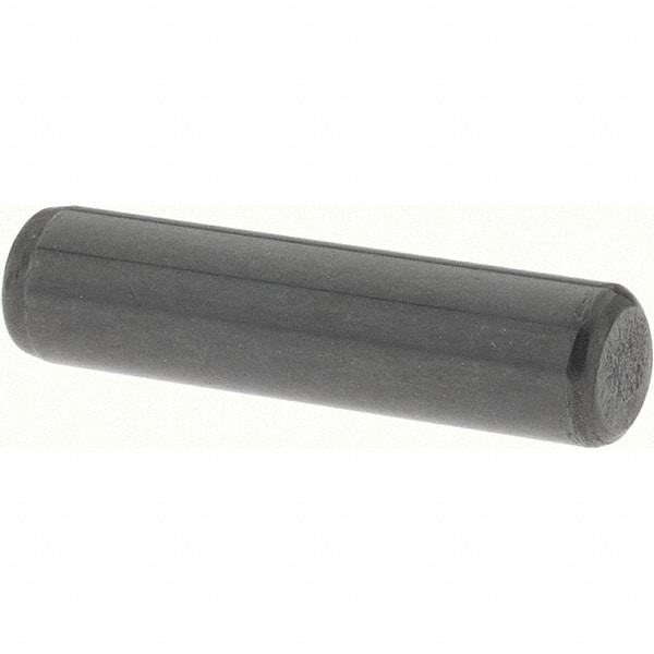 Value Collection - 3/16" Diam x 3/4" Pin Length Grade 8 Alloy Steel Standard Dowel Pin - Bright Finish, C 47-58 & C 60 (Surface) Hardness, 4,150 Lb (Single Shear), 8,300 Lb (Double Shear) Breaking Strength, 1 Beveled & 1 Rounded End - Best Tool & Supply