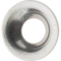 Value Collection - 5/64" Thick, Nickel-Plated Finish, Brass, Flush Type Finishing Washer - 0.425" OD - Best Tool & Supply