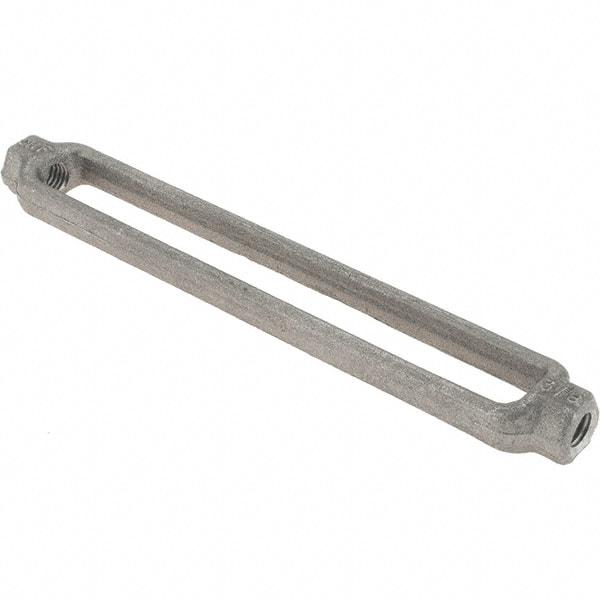 Value Collection - 1,200 Lb Load Limit, 3/8" Thread Diam, 6" Take Up, Steel Turnbuckle Body Turnbuckle - 7-1/8" Body Length, 9/16" Neck Length - Best Tool & Supply