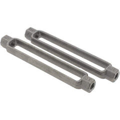 Value Collection - 2,200 Lb Load Limit, 1/2" Thread Diam, 6" Take Up, Steel Turnbuckle Body Turnbuckle - 7-1/2" Body Length, 3/4" Neck Length - Best Tool & Supply