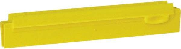 Vikan - 10" Rubber Blade Squeegee Refill - Double Edge, Yellow, Plastic Holder - Best Tool & Supply