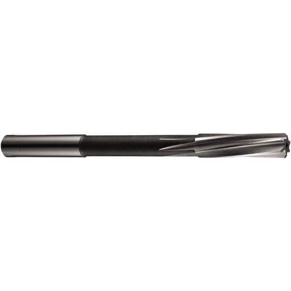 Chucking Reamer: 0.331″ Dia, 4.6098″ OAL, 1.3002″ Flute Length, Straight Shank, Cobalt Steel 6 Flute, RH