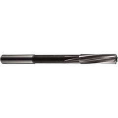 Chucking Reamer: 0.3664″ Dia, 4.925″ OAL, 1.4184″ Flute Length, Straight Shank, Cobalt Steel 6 Flute, RH