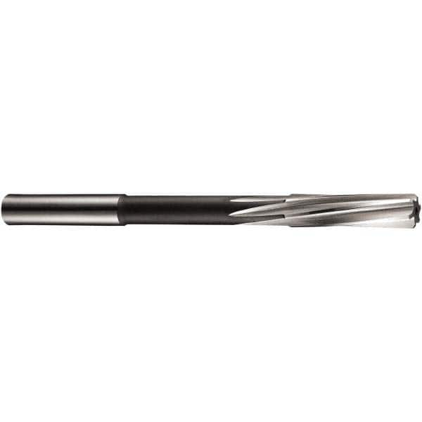 Chucking Reamer: 29/64″ Dia, 5.5948″ OAL, 1.6154″ Flute Length, Straight Shank, Cobalt Steel 6 Flute, RH