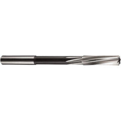 Chucking Reamer: 0.2569″ Dia, 3.9794″ OAL, 1.1032″ Flute Length, Straight Shank, Cobalt Steel 6 Flute, RH