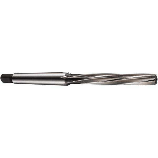 Chucking Reamer: 2″ Dia, 13.1596″ OAL, 6.8556″ Flute Length, Morse Taper Shank, High Speed Steel 12 Flute, RH