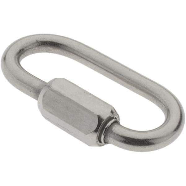 Value Collection - Stainless Steel Quick Link - 1/8" Diameter, 200 Lb Load Limit - Best Tool & Supply