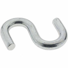 Value Collection - Carbon Steel Bright Zinc S-Hook - 0.262" Wire, 2" OAL - Best Tool & Supply