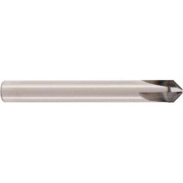 Seco - 10mm Diam 4 Flute Single End Solid Carbide Chamfer Mill - Best Tool & Supply