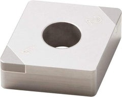 Seco - CNGA432 WZ-U Grade CBN010 Carbide Turning Insert - 80° Diamond, 1/2" Inscr Circle, 3/16" Thick, 1/32" Corner Radius - Best Tool & Supply