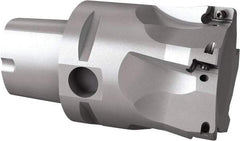 Seco - 54mm Cut Diam, 9mm Max Depth of Cut, 60mm OAL, Indexable Square Shoulder End Mill - Multiple Insert Styles, C5 Modular Connection, 90° Lead Angle, Through Coolant, Series Turbo 10 - Best Tool & Supply