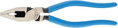 Channellock - 8" OAL, 1-3/4" Jaw Length x 1" Jaw Width, Combination Pliers - Crosshatch Jaw, Plastic Dipped Handles - Best Tool & Supply