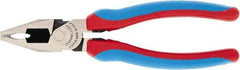 Channellock - 7" OAL, 1-1/2" Jaw Length x 1" Jaw Width, Combination Pliers - Crosshatch Jaw, Comfort Grip Handles - Best Tool & Supply