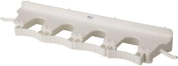 Vikan - 22 Lb Capacity, 3-5/32" Projection, Polypropylene/Rubber Wall Strip Organizer - 15-1/2" OAL - Best Tool & Supply