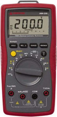 Amprobe - 4018651, CAT III, 600 VAC/VDC, Digital Average Responding Multimeter - 40 mOhm, Measures Voltage, Capacitance, Current, Frequency, Resistance, Temperature - Best Tool & Supply