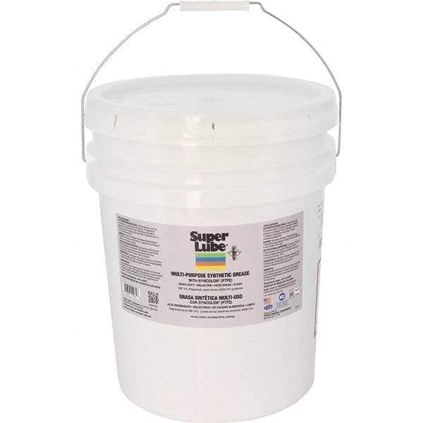 Synco Chemical - 30 Lb Pail Synthetic General Purpose Grease - Translucent White, Food Grade, 450°F Max Temp, NLGIG 1, - Best Tool & Supply