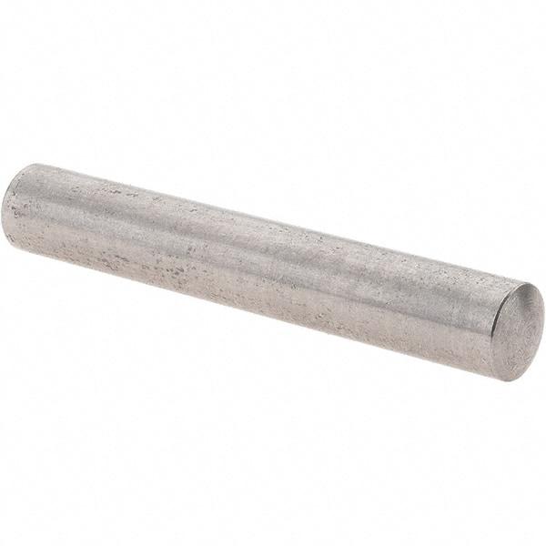 Value Collection - 8mm Diam x 50mm Pin Length 303 Stainless Steel Precision Dowel Pin - Unhardened, 1 Beveled & 1 Rounded End - Best Tool & Supply