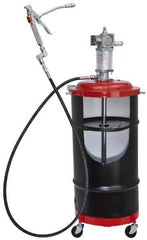 Lincoln - Grease Lubrication 80 Cu In/min Flow Aluminum Air-Operated Pump - For 120 Lb Container - Best Tool & Supply