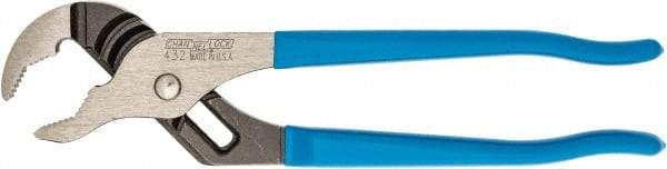 Channellock - 10" OAL, 2" Max Capacity, 7 Position Tongue & Groove Pliers - V-Jaws, Plastic Dipped Handles - Best Tool & Supply