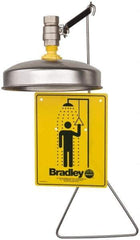 Bradley - Plumbed Drench Showers Mount: Vertical Shower Head Material: Plastic with Stainless Steel - Best Tool & Supply