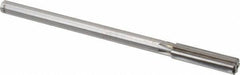 Made in USA - 7/16" Carbide-Tipped 6 Flute Chucking Reamer - Straight Flute, 9/16" Straight Shank, 1-3/4" Flute Length, 7" OAL - Best Tool & Supply