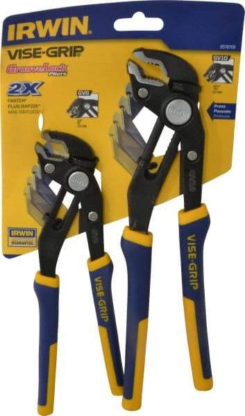 Irwin - 2 Piece GrooveLock Plier Set - Comes in Display Card - Best Tool & Supply