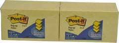 3M - 100 Sheet, 3 x 5", Note Pad/Writing Pad/Notebook - Yellow - Best Tool & Supply