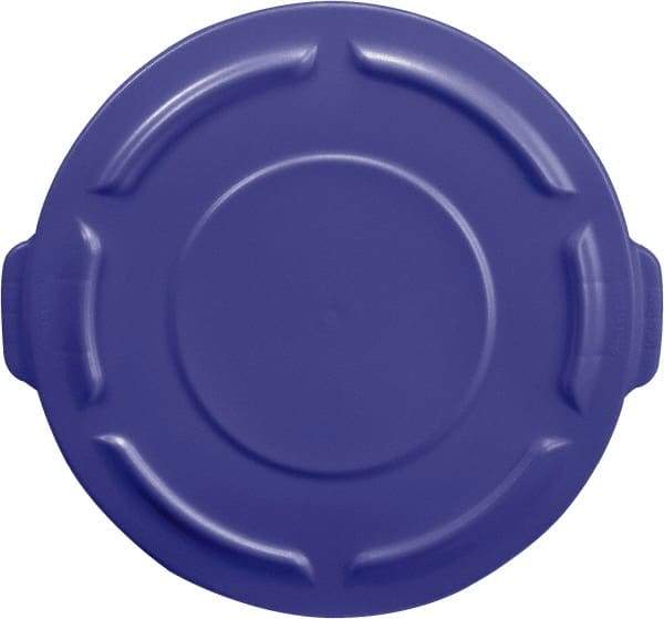 Rubbermaid - Round Lid for Use with 55 Gal Round Trash Cans - Blue, For Brute Trash Cans - Best Tool & Supply