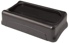 Rubbermaid - Rectangle Lid for Use with 23 Gal Rectangular Trash Cans - Black, Plastic, For Slim Jim Trash Cans - Best Tool & Supply