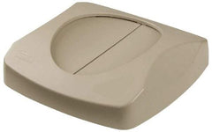 Rubbermaid - Square Lid for Use with 23 Gal Square Trash Cans - Beige, Plastic, For 3569-07 & 3569-88 - Best Tool & Supply