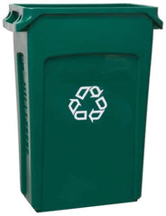 Rubbermaid - 23 Gal Green Rectangle Recycling Container - 30" High x 22" Long x 11" Wide - Best Tool & Supply